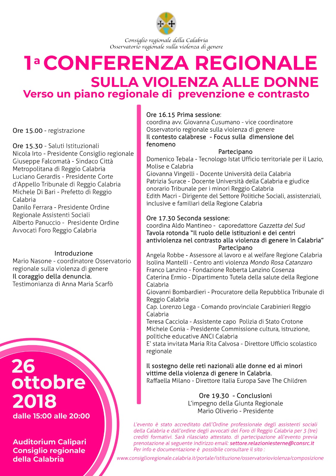 conferenza regionale sulla violenza alle donne