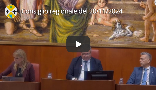 Seduta del Consiglio regionale del 20/11/2024