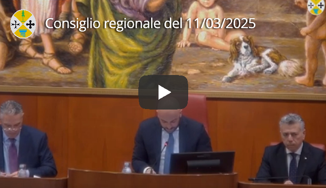 Seduta del Consiglio regionale del 11/03/2025