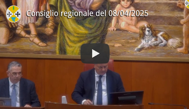 Seduta del Consiglio regionale del 08/04/2025